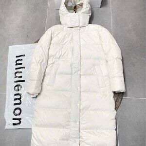 NWT Lululemon Puff White Long Down Jacket